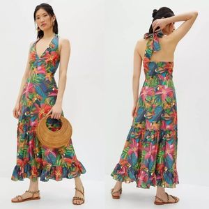 ANTHROPOLOGIE Farm Rio Brighton Maxi Dress